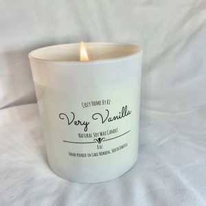 Very Vanilla All Natural Soy Wax 8 oz Candle
